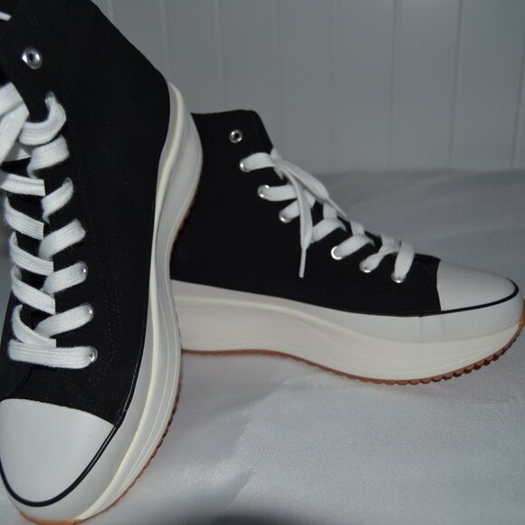 MADDEN GIRL WINNONA WOMENS FABRIC HIGH TOP FASHION SNEAKERS- NEW w/o Box - Picture 3 of 12